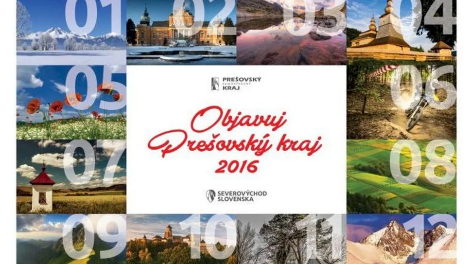 Najkrajším regionálnym kalendárom na Slovensku je Objavuj Prešovský kraj