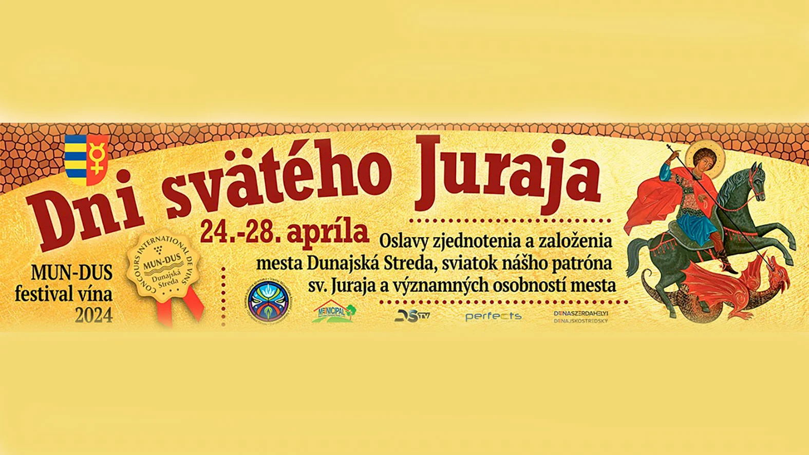 V tomto týždni bude Dunajská Streda žiť Dňami sv. Juraja