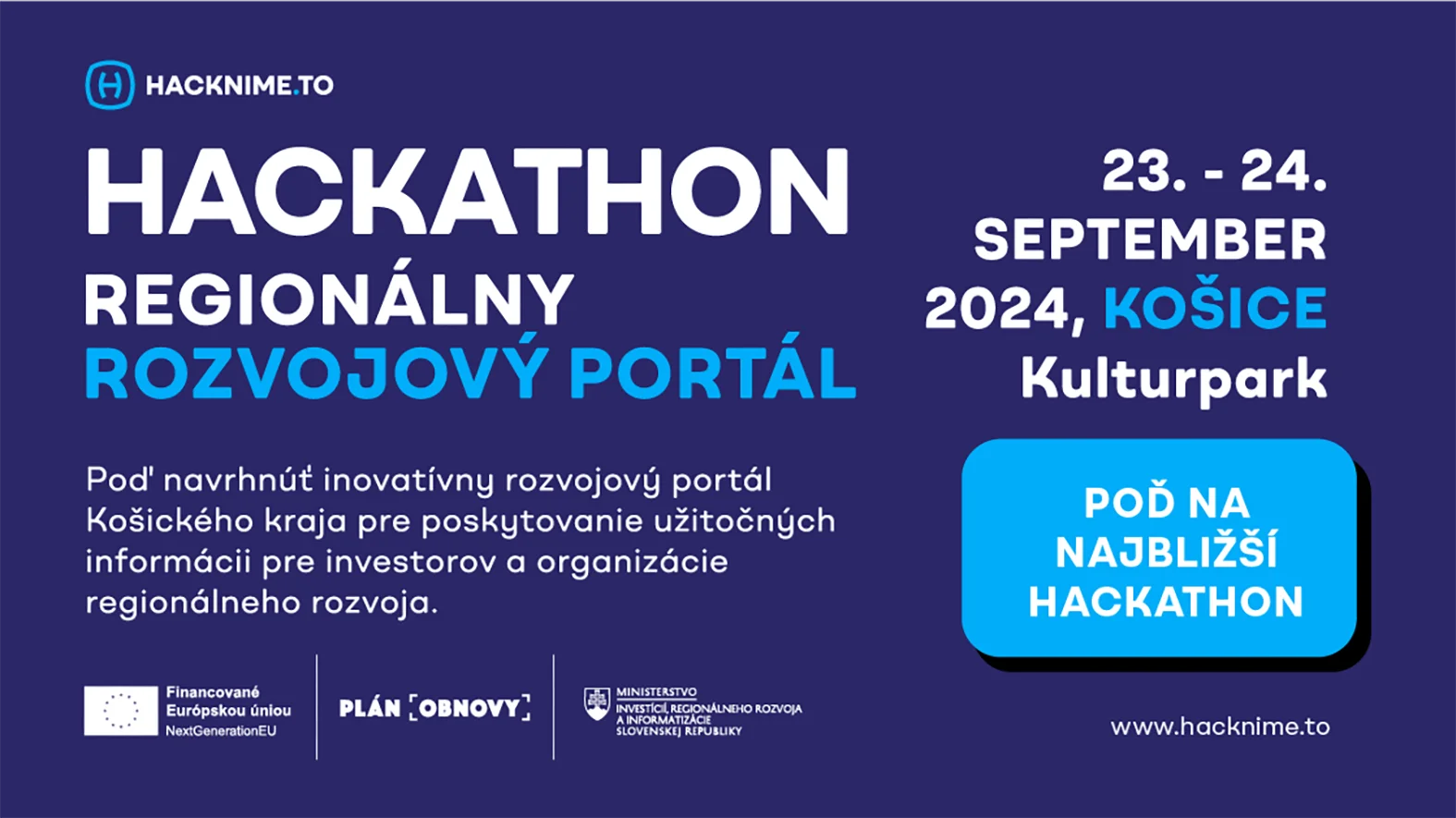 Košický hackathon je zameraný na návrh regionálneho rozvojového portálu