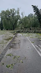 Mesto Prešov vyhlásilo mimoriadnu situáciu po silnej búrke spojenej so silným krupobitím
