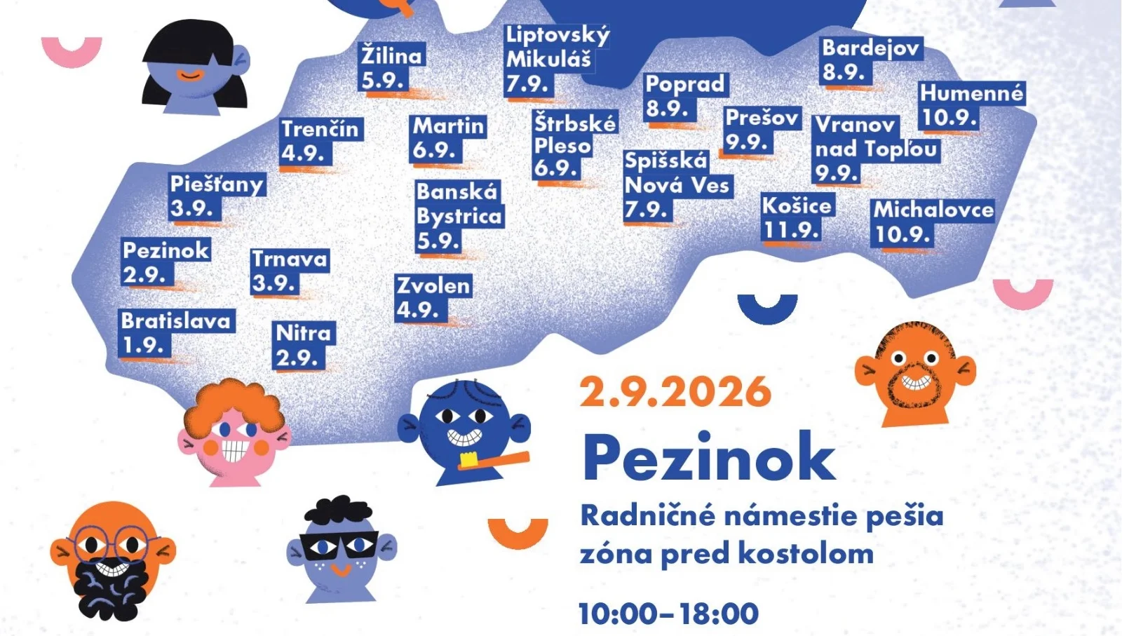 Celoslovenská zubárska roadshow Spolu za zdravý a krásny úsmev zavíta už zajtra do Pezinka
